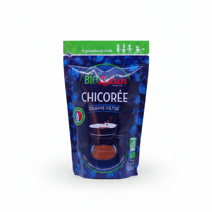 chicorée en grains bio lutun pour cafetière filtre ou à infuser.