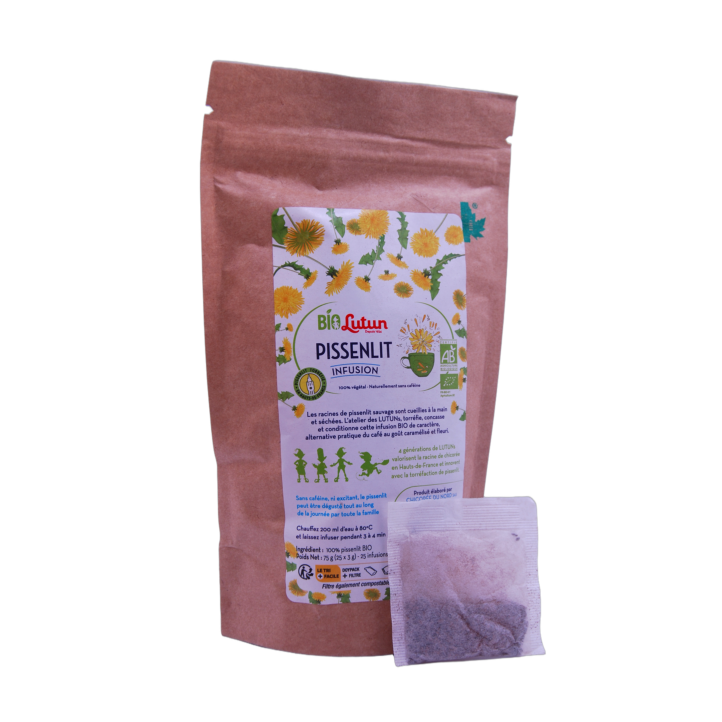 Tisane pissenlit Lutun Bio - 25 sachets