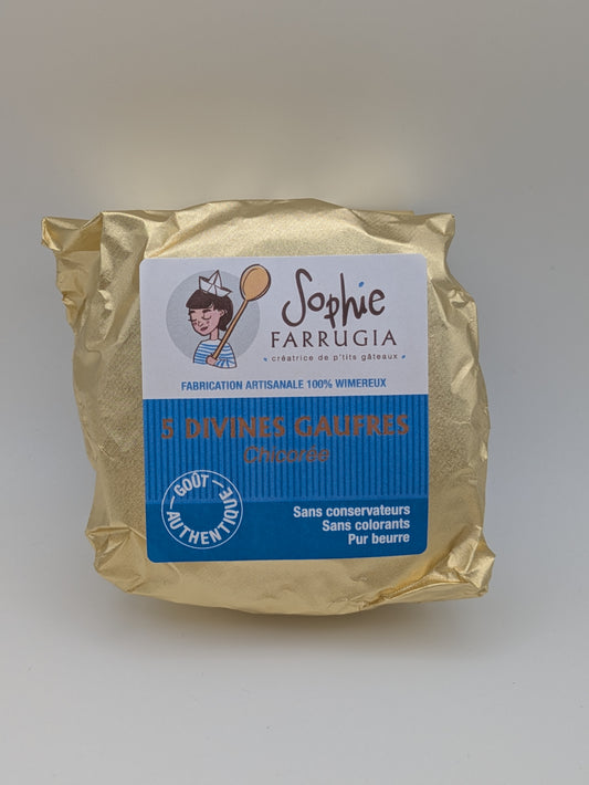 Gaufres Fourrées Chicorée - Biscuiterie Sophie Farrugia