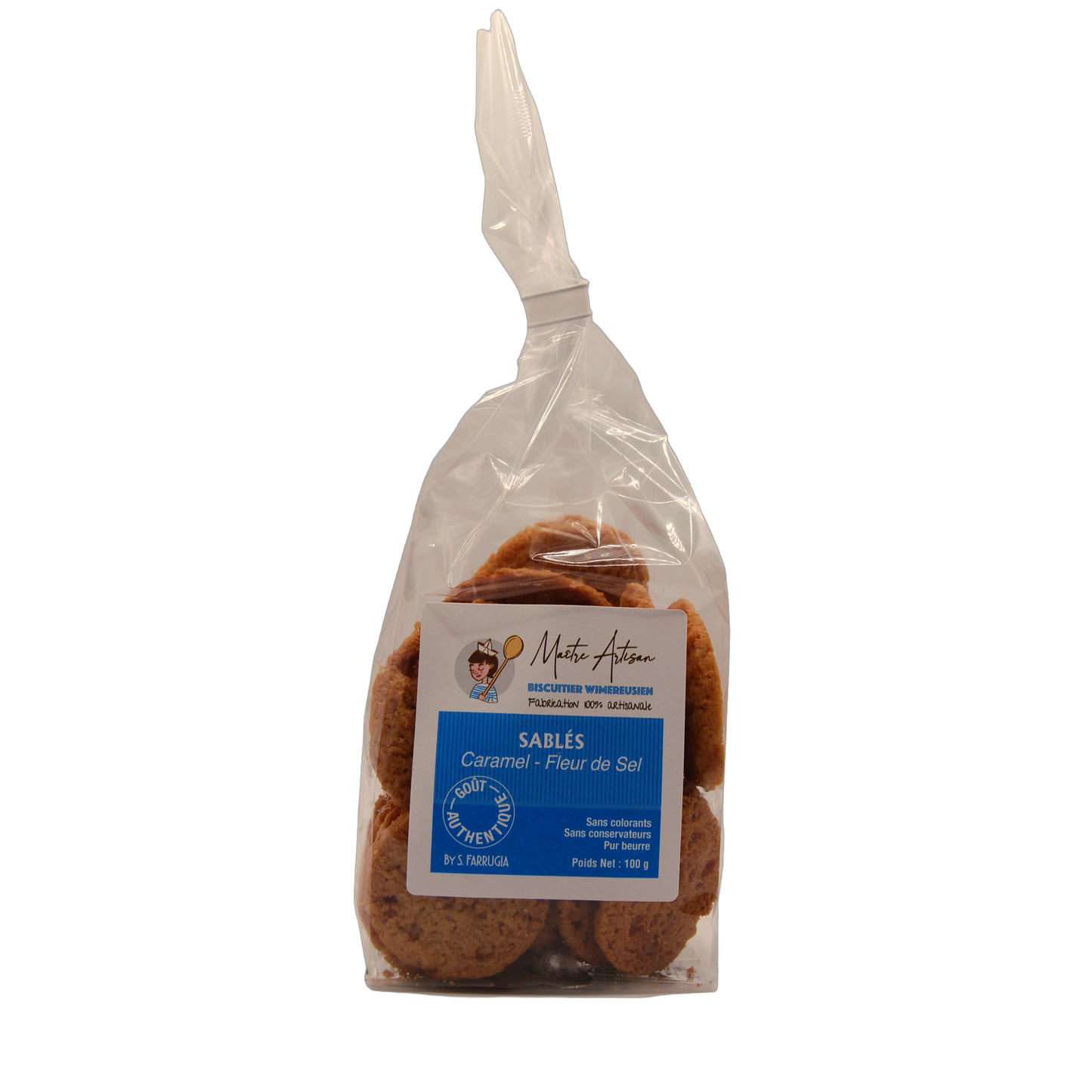 Sablés caramel fleur de sel - Biscuiterie Sophie