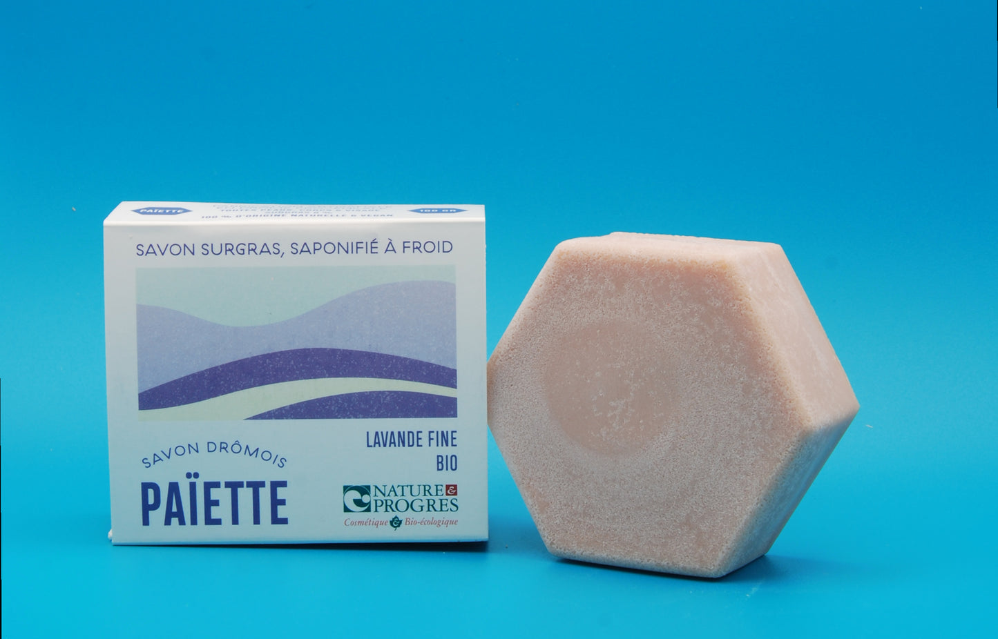 Savon lavande saponifié à froid fait-main