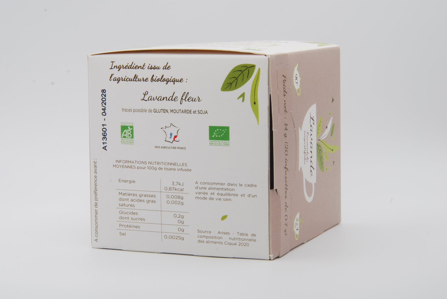 Tisane lavande Bio en sachets