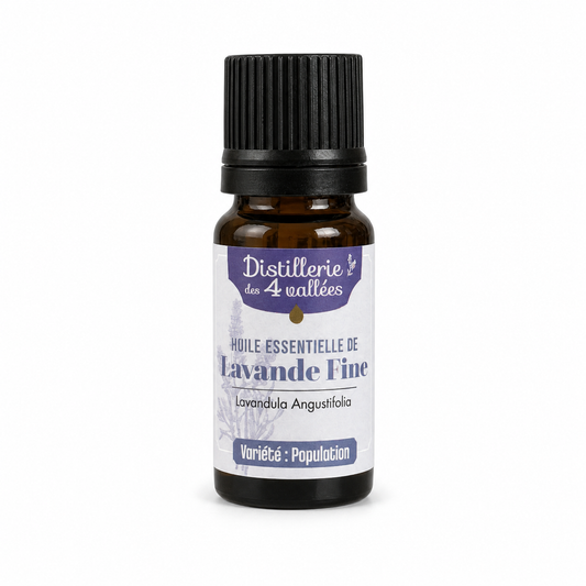 Huile essentielle de lavande fine 10 ml — packshot fond blanc