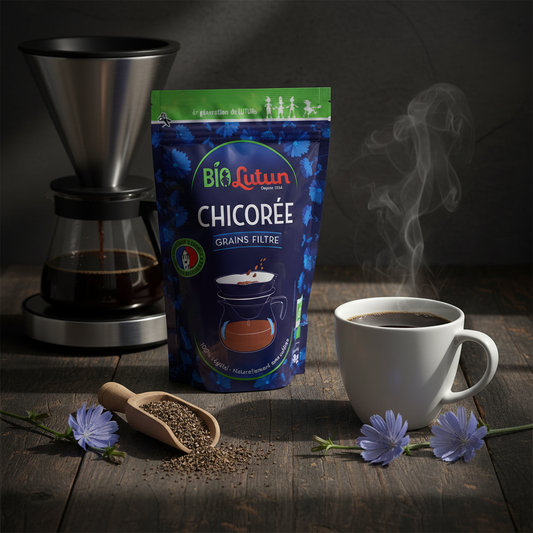 Chicorée Lutun Bio en grains pour filtre 250g