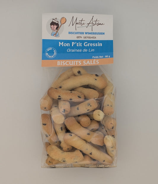 Gressin graines de lin - Biscuiterie Sophie