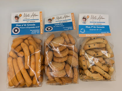 Pack apéritif gressins et sablés Maroilles