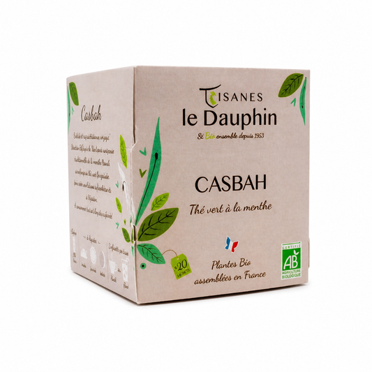 Thé vert Casbah menthe Bio – packshot sur fond blanc