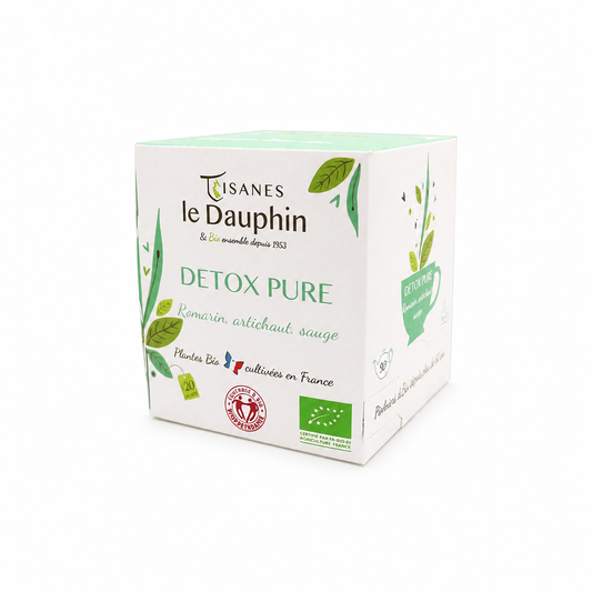 Tisane Détox Pure Bio – packshot sur fond blanc