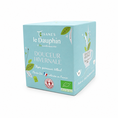 Tisane Douceur hivernale Bio – packshot sur fond blanc