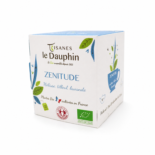 Tisane Bio Zénitude – packshot sur fond blanc
